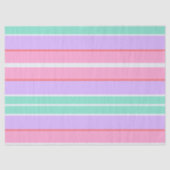 Gestreept Anjer Roze, Mauve en Robins Ei Blauw Tissuepapier (Voorkant)