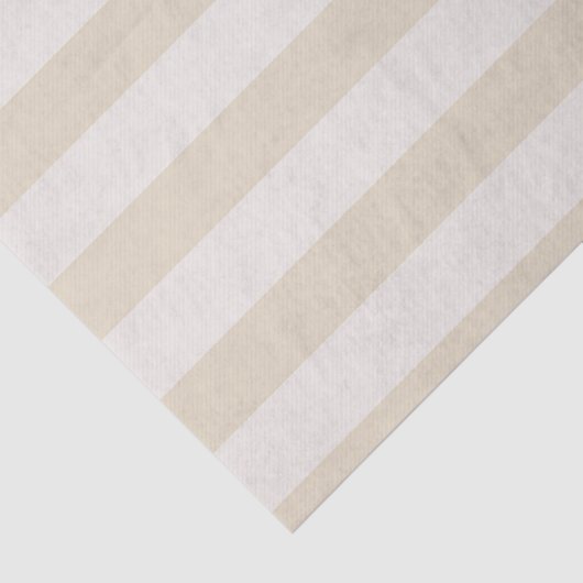 Gestreept beige ivoor tissuepapier (Detail)