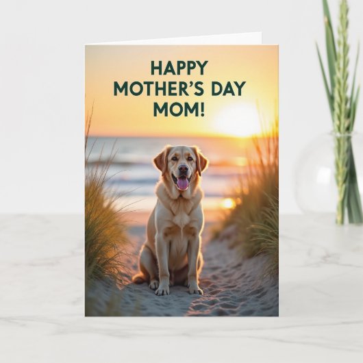 Gestreept Beste Hond Ooit Kaart (Voorkant)