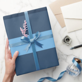 Gestreept Blauw Cadeaupapier