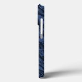 Gestreept Blauw Camo Case-Mate iPhone Case (Achterkant / Links)