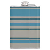 Gestreept blauw grijs heupfles (Achterkant)