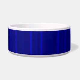 Gestreept Blauw Keramieken Bakje voor Huisdieren Voerbakje