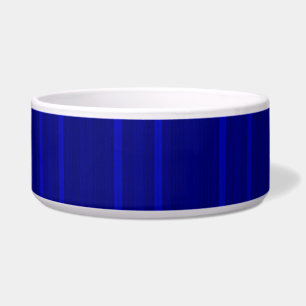 Gestreept Blauw Keramieken Bakje voor Huisdieren Voerbakje