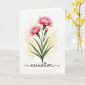Gestreept bloemenkunstkaart kaart (Gele Bloem)