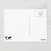 gestreept briefkaart van de wereld (Achterkant)