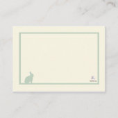 Gestreept Bunny Baby shower Boekgedicht - Kaart in (Achterkant)