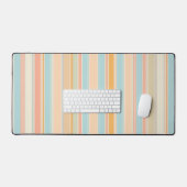 Gestreept bureaumat, esthetische bureaudecoratie, bureaumat (Keyboard & Muis)