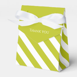 Gestreept Chartreuse  Bedankdoosjes