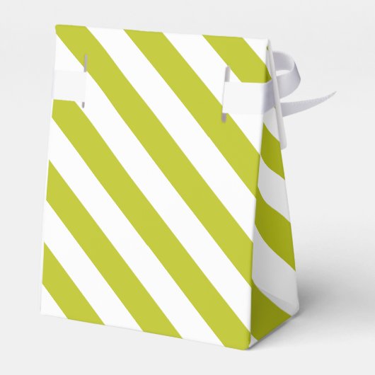 Gestreept Chartreuse Bedankdoosjes (Achterkant)