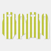 Gestreept Chartreuse  Bedankdoosjes (Ongevouwen)