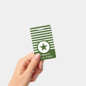 Gestreept Chic Ster Halpas voor Leraren Badge (Handheld)