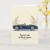 Gestreept Classic Roadster Kaart (Gele Bloem)