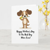 Gestreept Dieren Liefde Kaart (Gele Bloem)