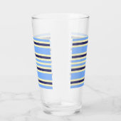 GESTREEPT DONKERBLAUW EN HEMELBLAUW GLAS (Rechts)