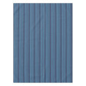 Gestreept effen patroon retro blauw tafelkleed (Voorkant)