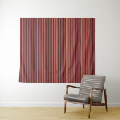 Gestreept effen patroon retro bruin wandkleed (In Situ (horizontaal))