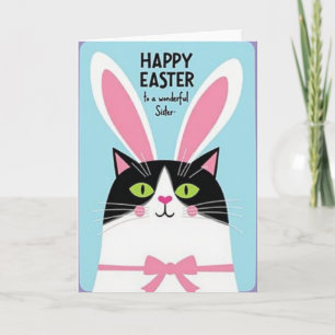 Gestreept Feestkaart Voor Katten Kaart