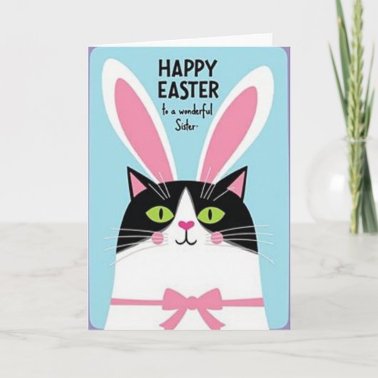 Gestreept Feestkaart Voor Katten Kaart (Voorkant)