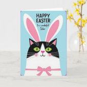 Gestreept Feestkaart Voor Katten Kaart (Gele Bloem)
