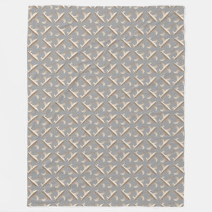 Gestreept fleur de lis patroon fleece deken