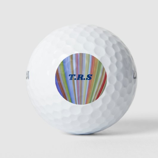 Gestreept geïnitialiseerd fairway golfballen (Voorkant)