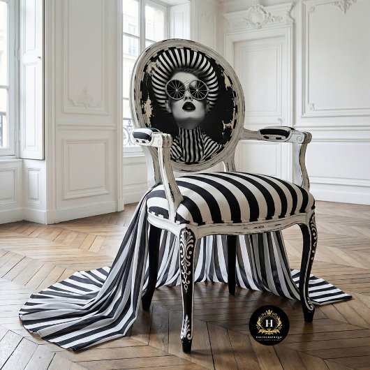 Gestreept Glam Rock Ster Decoupage Tissuepapier