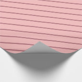 Gestreept Glanzend Roos Goud Beste Kerstcadeau Cadeaupapier (Hoek)