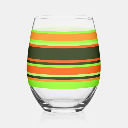 Gestreept glas – Limoen, Sinaasappel en mandarijn (Links)