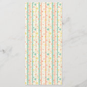 Gestreept Grappige Capybara Aangepaste Baby Shower Menu (Achterkant)