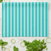 Gestreept groene All-Over Print Keuken Schort Theedoek (Gevouwen)