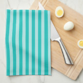 Gestreept groene All-Over Print Keuken Schort Theedoek (Quarter Fold)