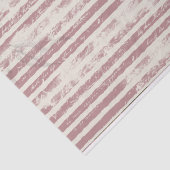 Gestreept Grunge Roze en Ivoorkleurig Tissuepapier (Detail)