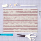 Gestreept Grunge Roze en Ivoorkleurig Tissuepapier (Craft)