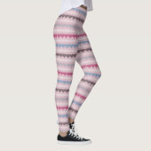 Gestreept Hart en Cirkel Patroon Leggings (Rechts)