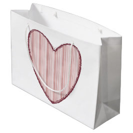 Gestreept Hart Groot Cadeauzakje