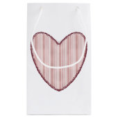 Gestreept Hart Klein Cadeauzakje (Achterkant)