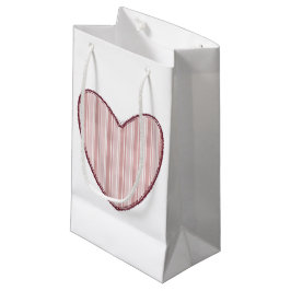 Gestreept Hart Klein Cadeauzakje