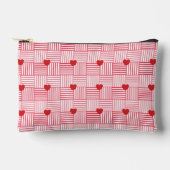 Gestreept Hartjes Patchwork Patroon Etui (Voorkant)