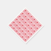 Gestreept Hartjes Patchwork Patroon Servet (Hoek)