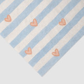 Gestreept hartpatroon tissuepapier (Detail)