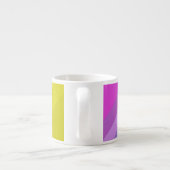 Gestreept, helder, regenboog espresso kop (Achterkant)
