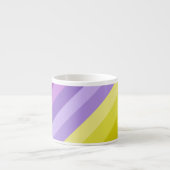Gestreept, helder, regenboog espresso kop (Voorkant)