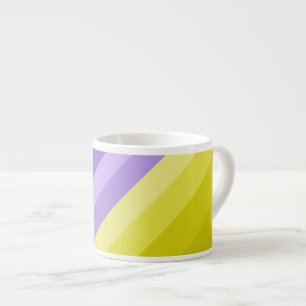Gestreept, helder, regenboog espresso kop