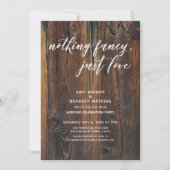 Gestreept Hout Handgeschreven Niets bijzonders, ge Kaart (Voorkant)