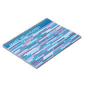 Gestreept in blauw Notitieboek (Linkerzijde)