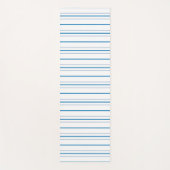 Gestreept in blauw yogamat (Voorkant)