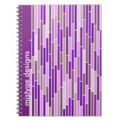 Gestreept in Paarse Notitieboek (Voorkant)