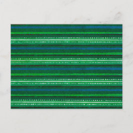 Gestreept Japans houtsnede textiel Briefkaart