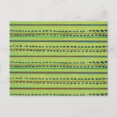 Gestreept Japans houtsnede textiel Briefkaart (Voorkant)